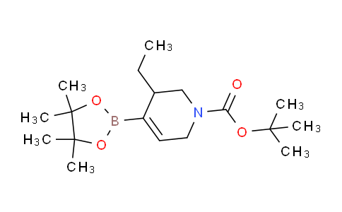 CAS No. 1268816-84-7, tert-butyl 3-ethyl-4-(4,4,5,5-tetramethyl-1,3,2-dioxaborolan-2-yl)-3,6-dihydro-2H-pyridine-1-carboxylate