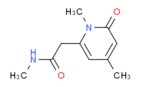 CAS No. 73219-40-6, 2-(1,4-dimethyl-6-oxopyridin-2-yl)-N-methylacetamide