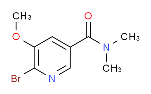 CAS No. 2058320-39-9, 6-Bromo-5-methoxy-N,N-dimethyl-3-pyridine-carboxamide