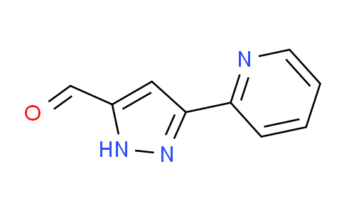 CAS No. 865815-72-1, 3-(pyridin-2-yl)-1H-pyrazole-5-carbaldehyde