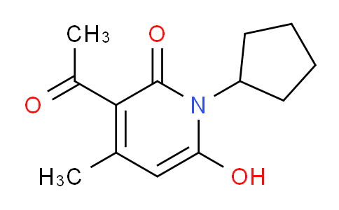 CAS No. 1695530-92-7, 3-acetyl-1-cyclopentyl-6-hydroxy-4-methylpyridin-2(1H)-one