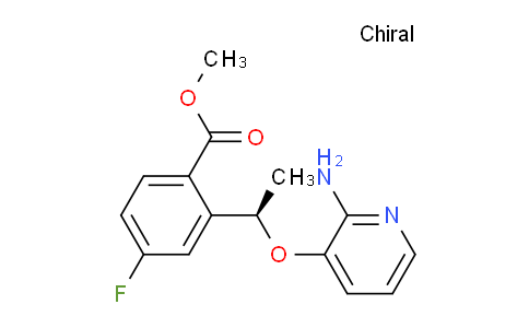 CAS No. 1454847-99-4, methyl 2-[(1R)-1-(2-aminopyridin-3-yl)oxyethyl]-4-fluorobenzoate