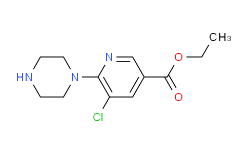 CAS No. 401566-70-9, ethyl 5-chloro-6-piperazin-1-ylpyridine-3-carboxylate