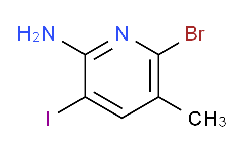 CAS No. 853207-11-1, 2-Pyridinamine, 6-bromo-3-iodo-5-methyl-