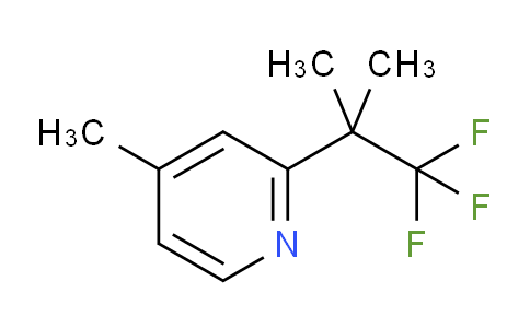 CAS No. 1378865-93-0, 4-methyl-2-(1,1,1-trifluoro-2-methylpropan-2-yl)pyridine
