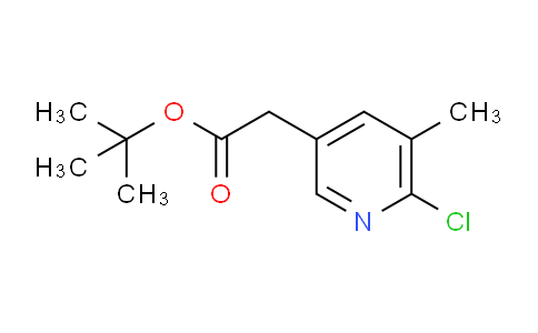 CAS No. 1243245-77-3, tert-butyl 2-(6-chloro-5-methylpyridin-3-yl)acetate