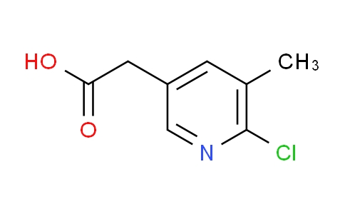CAS No. 1000546-06-4, 2-(6-chloro-5-methylpyridin-3-yl)acetic acid