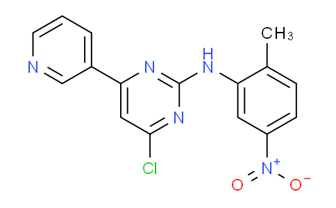 CAS No. 1016637-24-3, 4-chloro-N-(2-methyl-5-nitrophenyl)-6-pyridin-3-ylpyrimidin-2-amine