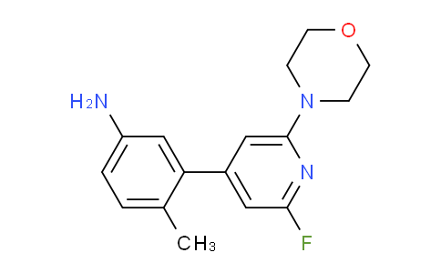 CAS No. 1800401-62-0, 3-(2-fluoro-6-morpholin-4-ylpyridin-4-yl)-4-methylaniline