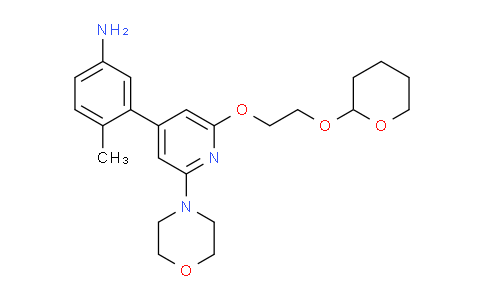 CAS No. 1800401-63-1, 4-methyl-3-[2-morpholin-4-yl-6-[2-(oxan-2-yloxy)ethoxy]pyridin-4-yl]aniline