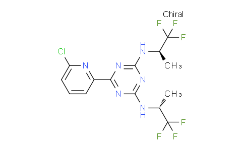 CAS No. 1644545-52-7, 6-(6-chloropyridin-2-yl)-N2,N4-bis((R)-1,1,1-trifluoropropan-2-yl)-1,3,5-triazine-2,4-diamine