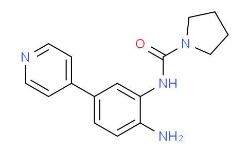 CAS No. 1404562-17-9, N-[2-Amino-5-(4-pyridinyl)phenyl]-1-pyrrolidinecarboxamide