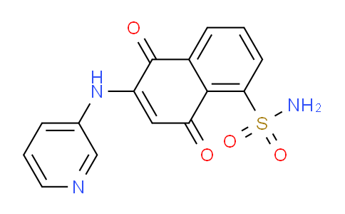 CAS No. 1436382-03-4, 5,8-Dioxo-6-(pyridin-3-ylamino)-5,8-dihydro-naphthalene-1-sulfonic acid amide