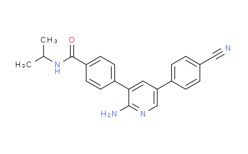 CAS No. 2056111-45-4, 4-[2-Amino-5-(4-cyano-phenyl)-pyridin-3-yl]-N-isopropyl-benzamide