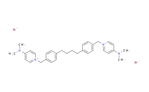 CAS No. 203192-01-2, 1-[[4-[4-[4-[[4-(dimethylamino)pyridin-1-ium-1-yl]methyl]phenyl]butyl]phenyl]methyl]-N,N-dimethylpyridin-1-ium-4-amine;dibromide
