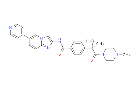 CAS No. 2109805-56-1, 4-(2-Methyl-1-(4-methylpiperazin-1-yl)-1-oxopropan-2-yl)- N-(6-(pyridin-4-yl)imidazo[1,2-a]pyridin-2-yl)benzamide