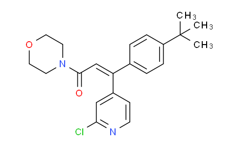 CAS No. 868390-90-3, (Z)-3-(4-tert-Butylphenyl)-3-(2-chloropyridin-4-yl)-1- morpholin-4-ylprop-2-en-1-one