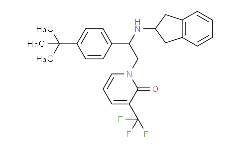 CAS No. 1207481-21-7, 1-[2-(4-tert-Butylphenyl)-2-(2,3-dihydro-1H-inden-2- ylamino)ethyl]-3-(trifluoromethyl)pyridin-2(1H)-one