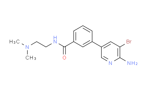 CAS No. 1034296-89-3, 3-(6-amino-5-bromopyridin-3-yl)-N-(2-(dimethylamino)ethyl)benzamide