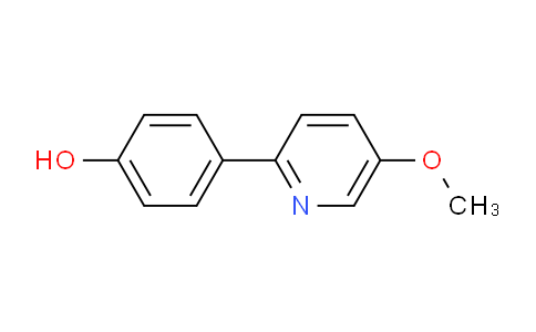 CAS No. 1609015-95-3, 4-(5-methoxypyridin-2-yl)phenol