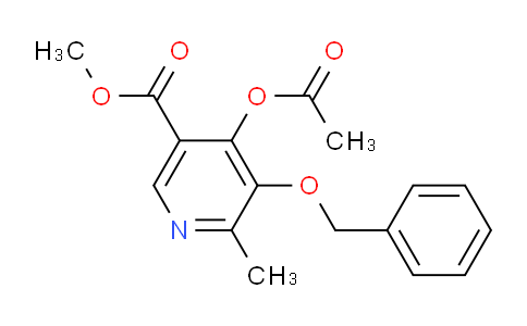 CAS No. 906657-88-3, methyl 4-acetoxy-5-benzyloxy-6-methylnicotinate