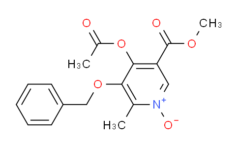 CAS No. 906657-89-4, methyl 4-acetoxy-5-benzyloxy-6-methyl-1-oxynicotinate