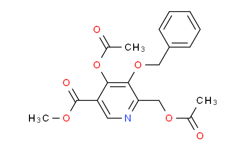 CAS No. 906657-90-7, methyl 4-acetoxy-6-acetoxymethyl-5-benzyloxynicotinate