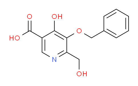 CAS No. 906657-91-8, 5-Benzyloxy-4-hydroxy-6-hydroxymethylnicotinic acid