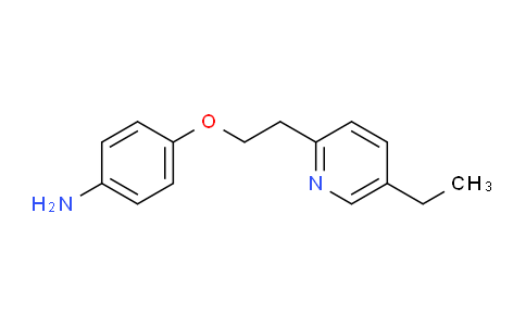 CAS No. 85583-40-0, 4-[2-(5-ethylpyridin-2-yl)ethoxy]aniline