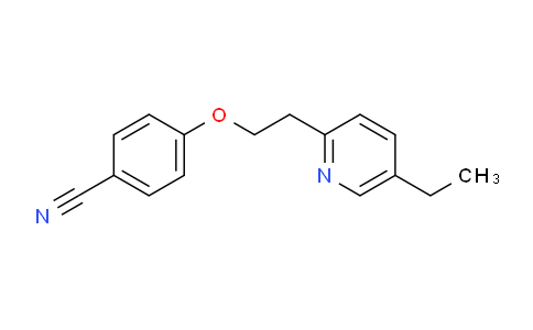 CAS No. 136402-00-1, Benzonitrile, 4-[2-(5-ethyl-2-pyridinyl)ethoxy]-