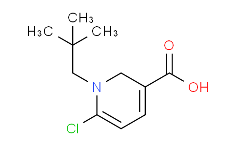 CAS No. 585544-20-3, 6-chloro-1-(2,2-dimethylpropyl)-2H-pyridine-3-carboxylic acid
