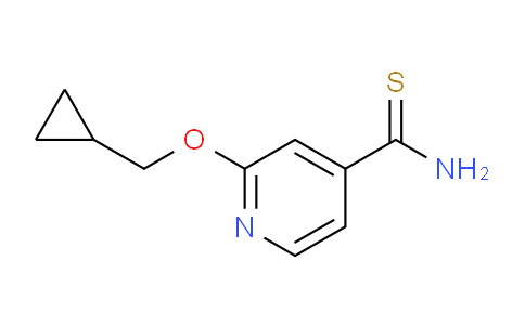 CAS No. 1019546-78-1, 2-(cyclopropylmethoxy)pyridine-4-carbothioamide