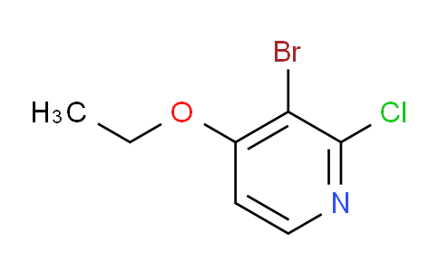 CAS No. 52311-47-4, 3-Bromo-2-chloro-4-ethoxypyridine
