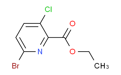 CAS No. 1214337-70-8, 2-Pyridinecarboxylic acid, 6-bromo-3-chloro-, ethyl ester