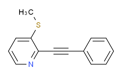 CAS No. 900535-85-5, 3-(methylthio)-2-(phenylethynyl)pyridine