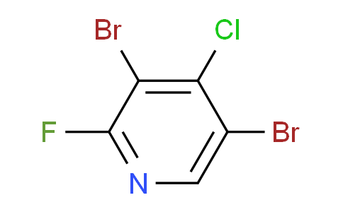 CAS No. 1242329-24-3, 3,5-dibromo-4-chloro-2-fluoropyridine