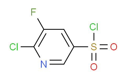 CAS No. 1261737-06-7, 6-chloro-5-fluoropyridine-3-sulfonyl chloride