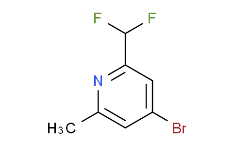 CAS No. 1226800-12-9, 4-bromo-2-(difluoromethyl)-6-methylpyridine