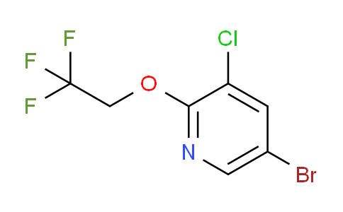 CAS No. 1256822-84-0, 5-Bromo-3-chloro-2-(2,2,2-trifluoroethoxy)pyridine