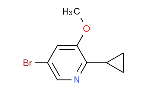 CAS No. 1241752-52-2, 5-bromo-2-cyclopropyl-3-methoxypyridine