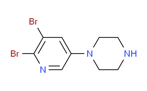 CAS No. 412347-44-5, 1-(5,6-dibromopyridin-3-yl)piperazine
