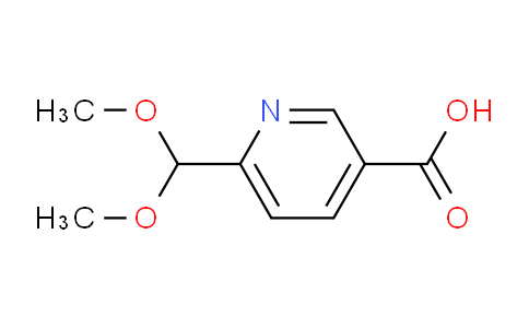 CAS No. 1003856-18-5, 6-(Dimethoxymethyl)pyridine-3-carboxylic acid