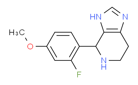 CAS No. 1010882-44-6, 4-(2-Fluoro-4-methoxyphenyl)-4,5,6,7-tetrahydro-3h-imidazo[4,5-c]pyridine