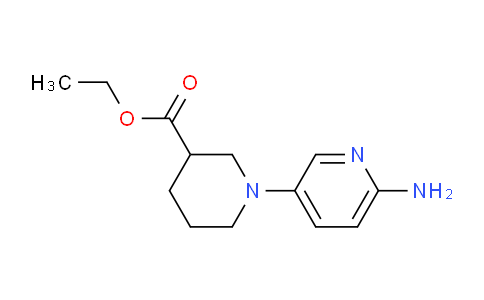 CAS No. 1018556-57-4, Ethyl 1-(6-aminopyridin-3-yl)piperidine-3-carboxylate