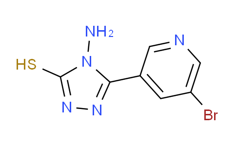 CAS No. 1019061-93-8, 4-Amino-5-(5-bromopyridin-3-yl)-4h-1,2,4-triazole-3-thiol