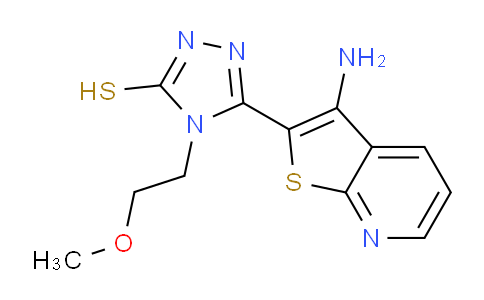 CAS No. 1030430-68-2, 5-(3-Aminothieno[2,3-b]pyridin-2-yl)-4-(2-methoxyethyl)-4h-1,2,4-triazole-3-thiol