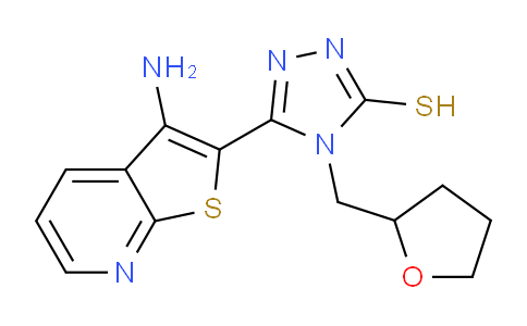 CAS No. 1030433-47-6, 5-(3-Aminothieno[2,3-b]pyridin-2-yl)-4-(tetrahydrofuran-2-ylmethyl)-4h-1,2,4-triazole-3-thiol