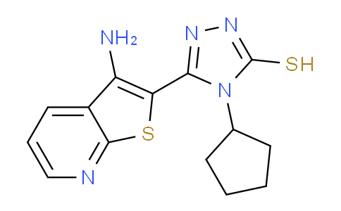 CAS No. 1030433-55-6, 5-(3-Aminothieno[2,3-b]pyridin-2-yl)-4-cyclopentyl-4h-1,2,4-triazole-3-thiol