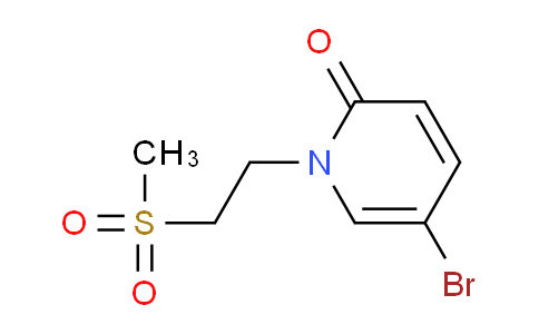 CAS No. 1083168-88-0, 5-Bromo-1-[2-(methylsulfonyl)ethyl]pyridin-2(1h)-one