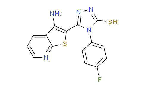 CAS No. 1089343-67-8, 5-(3-Aminothieno[2,3-b]pyridin-2-yl)-4-(4-fluorophenyl)-4h-1,2,4-triazole-3-thiol